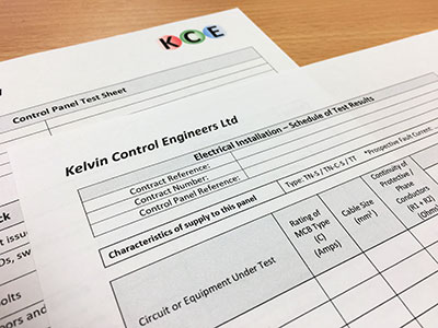 Electrical Test Sheets Picture
